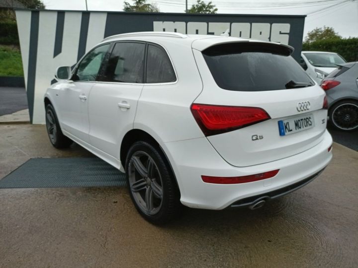 Audi Q5 3.0L TDI 245CH QUATTRO S-LINE S-TRONIC TOIT OUVRANT Blanc - 5