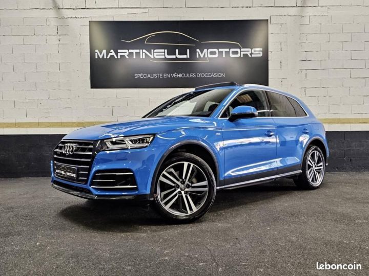 Audi Q5 55 TFSI e 367ch S line quattro tronic 7 Euro6d-T 45g Bleu - 1