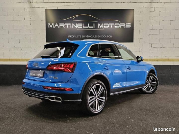 Audi Q5 55 TFSI e 367ch S line quattro tronic 7 Euro6d-T 45g Bleu - 4