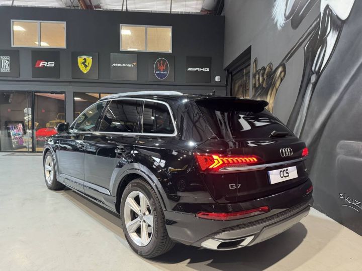 Audi Q7 50 TDI 286ch quattro Tiptronic8 S Line Toit ouvrant Noir - 5