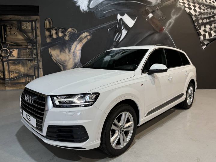 Audi Q7 S Line V6 3.0 TDI 272 CH Attelage Blanc - 2