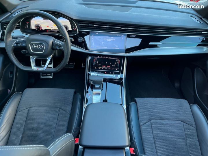 Audi Q8 50 TDI 286ch S line quattro tiptronic 8 Français Garantie 6 ans Toit ouvrant Keyless LED Suspension Pneumatique Camera 22 pouces 729-mois Blanc - 3