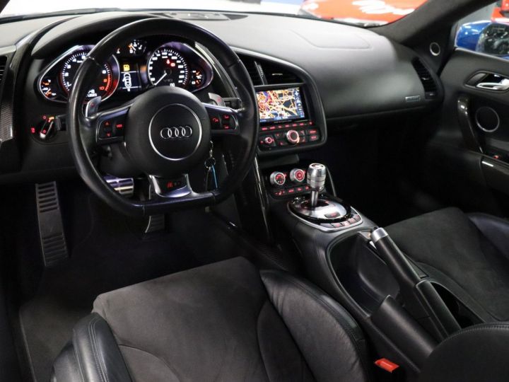 Audi R8 Coupé 5.2 FSI V10 525ch STRONIC FULL CARBONE B&O CAMERA GARANTIE 12 MOIS BLEU SEPANG - 11