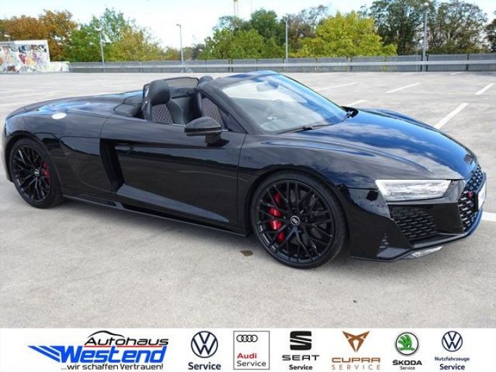 Audi R8 Spyder V10 5.2L 620 Performance Pack Full Black B&O JA 20  Garantie 12 mois Prémium Noire - 6