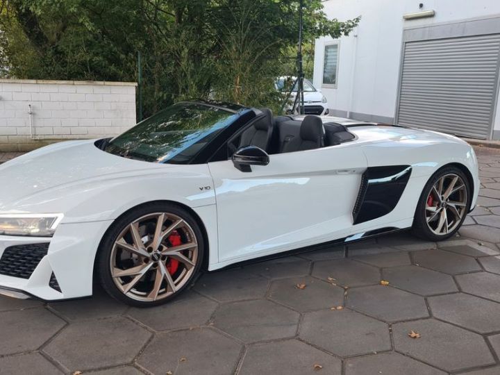 Audi R8 Spyder V10 5.2L RWD 540 Blanche B&O JA 20 Virtual*Camera*LED*GARANTIE AUDI 11/2024 Blanche - 3