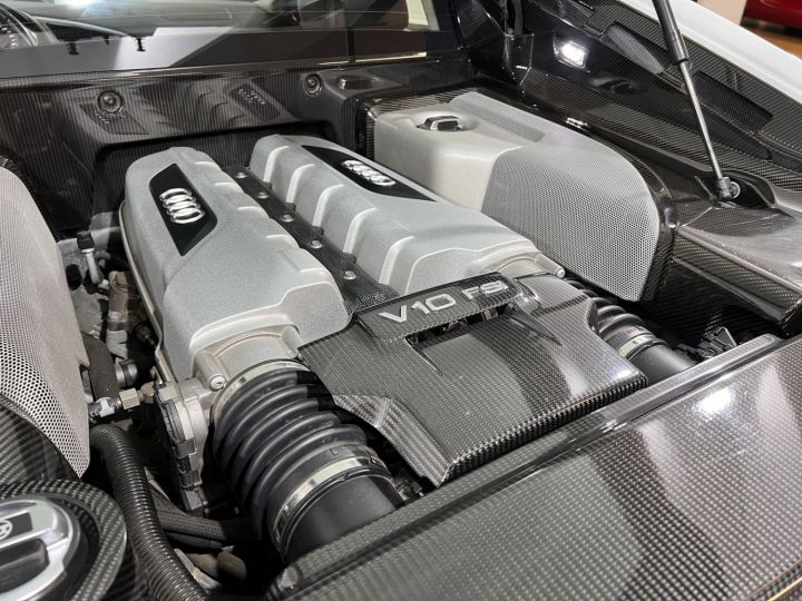 Audi R8 V10 5.2 FSI 525ch RTRONIC CARBONE CAMERA B&O MAGNETIC RIDE GARANTIE 12 MOIS BLANCHE - 13