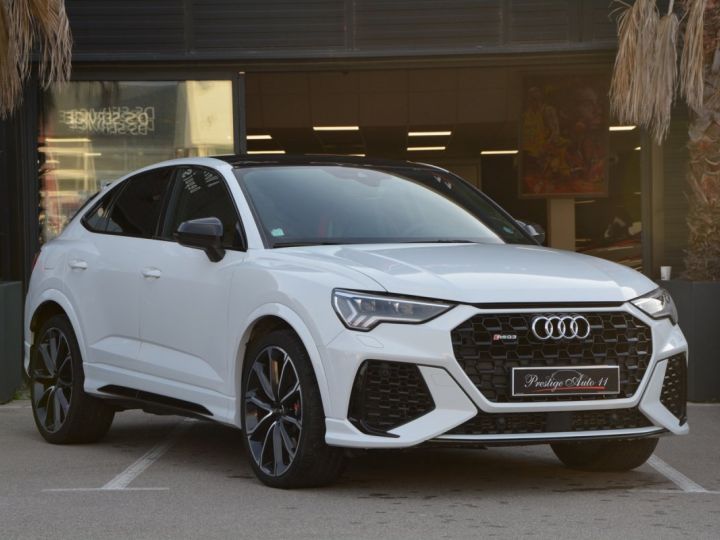 Audi RS Q3 RSQ3 Sportback 2.5 TFSIQ 400 CV T.O Pack Design LOA 803,96 €/mois TTC Blanc - 1