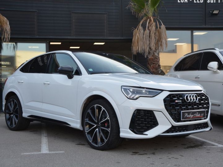 Audi RS Q3 RSQ3 Sportback 2.5 TFSIQ 400 CV T.O Pack Design LOA 803,96 €/mois TTC Blanc - 3