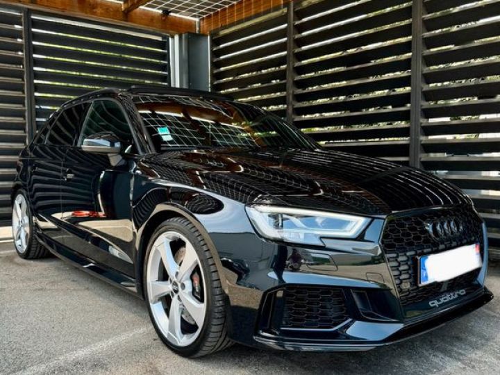 Audi RS3 8v2 sportback 2.5 400 ch quattro s-tronic 7 toit ouvrant virtual cockpit bang & olufsen acc sièges massant suivi Noir - 1