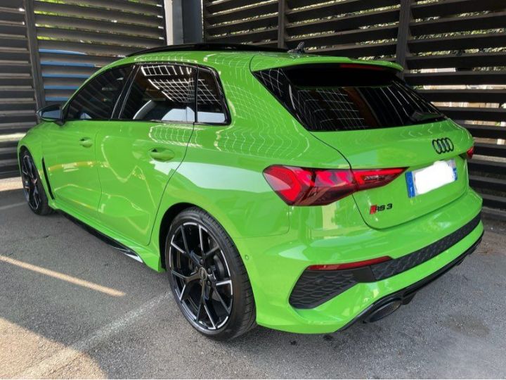 Audi RS3 8y sportback 2.5 tfsi 400 ch quattro toit ouvrant bang & olufsen phares matrix led suivi Vert - 3