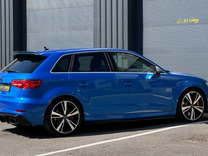 Audi RS3 Audi RS3 - LOA 554 euros par mois - peinture cristal - échappement sport - MALUS payé BLEU - 7