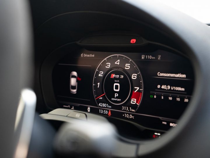 Audi RS3 Berline 2.5 TFSI 400 Ch - Toit Ouvrant, Magnetic Ride, Echap. RS, , Sièges RS, Audio B&O, Accès Sans Clé, Régul. Adaptatif, Matrix LED, ... - Révisée Noir Mythic Métallisé - 20