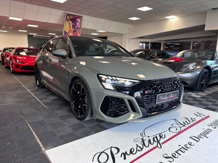 Audi RS3 SPORTBACK 2.5 TFSI Quattro S-tronic Immat France Freins Ceramique Toit ouvrant Affichage tête haute Offre de LOA 721 Euros/mois TTC, Gris - 12