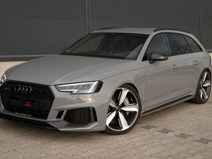 Audi RS4 2.9 TFSI 450 quattro* LED* KW* B&O* CERAMIC* Pack Dynamic 280 * Pack Carbon Rétros et Palettes * Garantie 12 mois Prémium Gris Nardo - 1