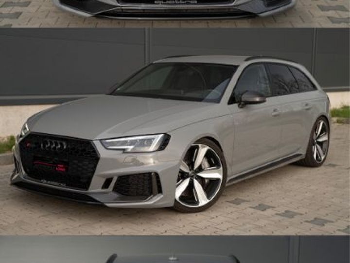 Audi RS4 2.9 TFSI 450 quattro* LED* KW* B&O* CERAMIC* Pack Dynamic 280 * Pack Carbon Rétros et Palettes * Garantie 12 mois Prémium Gris Nardo - 10