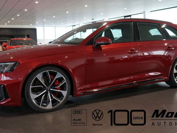 Audi RS4 AVant 2.9 V6 450 TFSI QU-Carbon -Pack DYNAMIK - TOP  - Caméra - Sièges AV,AR chauffants électriques , Massants AV , Garantie 12 mois Prémium Rouge - 1