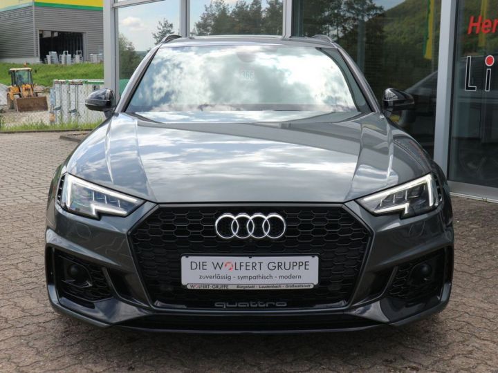 Audi RS4 V6 2.9 TFSI Avant 450 Quattro 1èreM Pack Carbon TOP B&O ACC Sièges chauffants et massants Affichage tête haute  Garantie 12 mois Prémium TVA Récup. Gris Daytona - 2