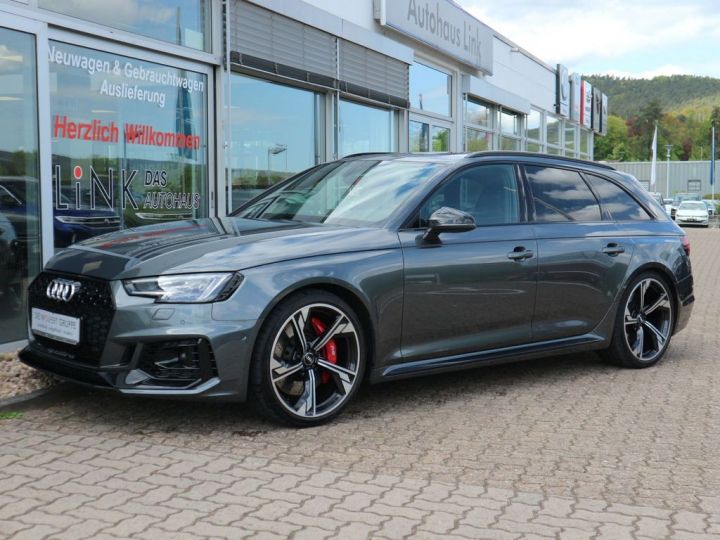 Audi RS4 V6 2.9 TFSI Avant 450 Quattro 1èreM Pack Carbon TOP B&O ACC Sièges chauffants et massants Affichage tête haute  Garantie 12 mois Prémium TVA Récup. Gris Daytona - 6