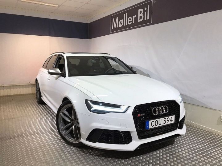 Audi RS6 1ère main / Toit ouvrant / Tête haute / Garantie 12 mois blanc - 1