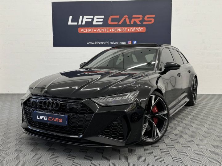 Audi RS6 Avant C8 4.0 V8 TFSI 600ch quattro 2020 céramique entretien complet Française NOIR - 2