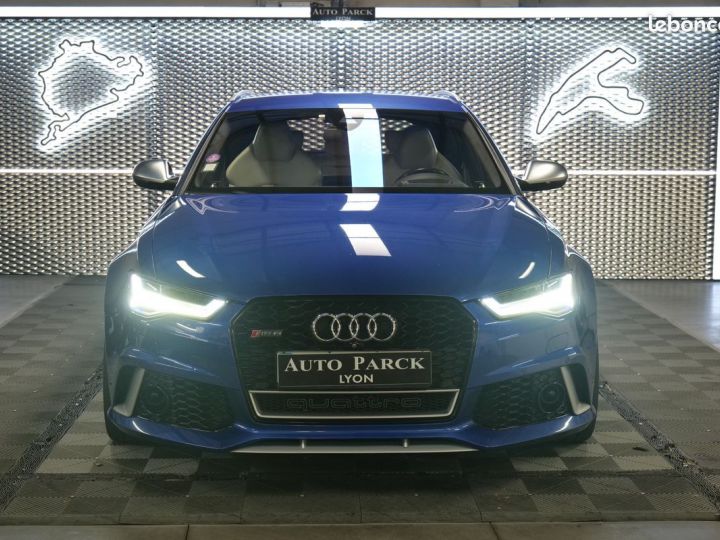 Audi RS6 avant v8 4.0tfsi 560 quattro pack dynamique vision nocturne -bang & olufsen key less go detecteur angles mort home link vmax 280km ja 21- soft close 2 Bleu - 2