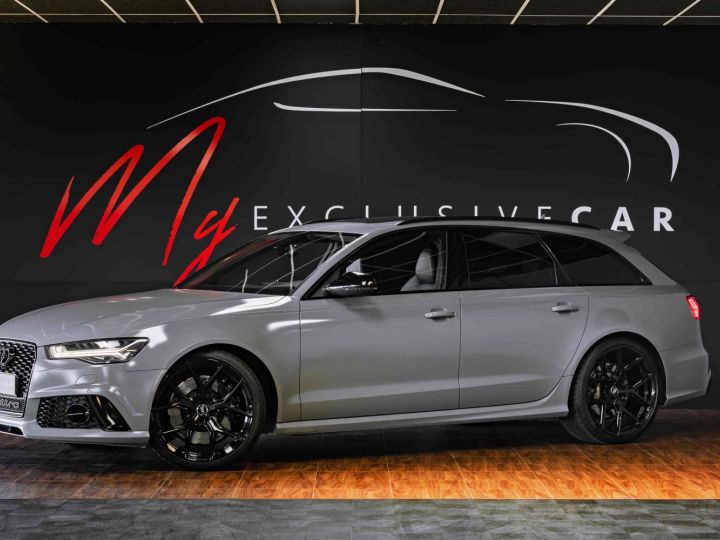 Audi RS6 Performance 605 Ch - 950 €/mois - Echap. Titane AUDI Sport By AKRAPOVIC - Matrix LED, Pack Dynamique, Caméras 360 - Révisée 04/2024 - Gar. 12 Mois Gris Nardo Mat - 1