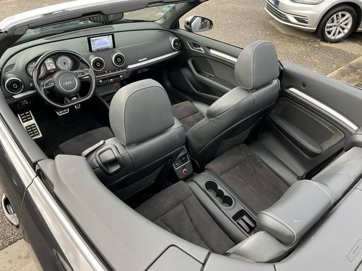 Audi S3 Cabriolet III 2.0 TFSi 300ch Quattro BVA Q-Tronic GPS Caméra Crit'air1 Marron - 30