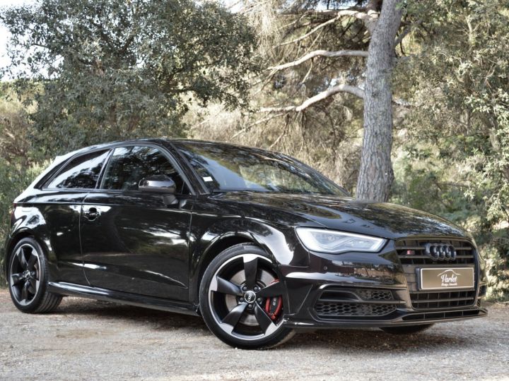 Audi S3 MAGNIFIQUE AUDI S3 8V QUATTRO 2.0 TFSI 300ch ROTOR PACK BLACK B&O MMI SIEGES RS MAGNETIC 1ERE MAIN Noir Panthere - 1