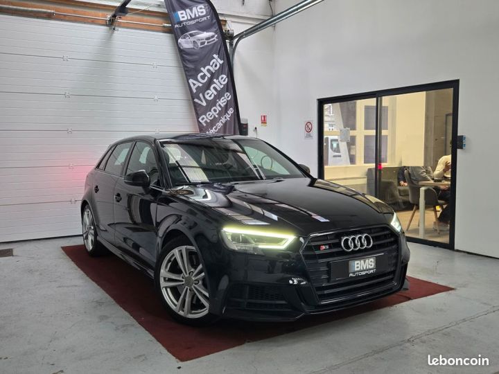 Audi S3 Sportback 2.0 TFSI 310 Quattro (Virtual Cockpit, Caméra, TVA déductible) Noir - 1