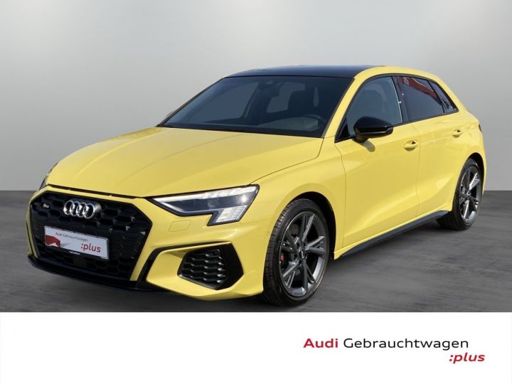 Audi S3 Sportback 310ch VIRTUAL*SIEGES RS*TOIT PANO*CAMERA*GARANTIE AUDI Jaune Python - 1