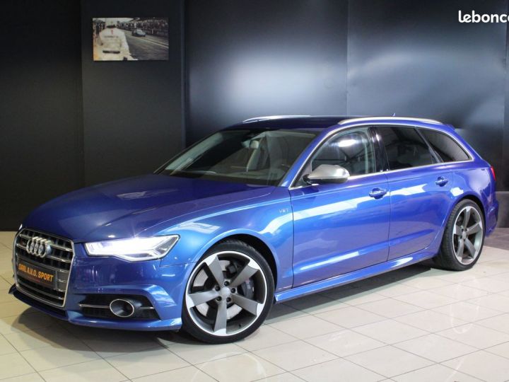 Audi S6 IV (2) AVANT 4.0 TFSI 450 QUATTRO S TRONIC 7 Garantie 12M P&MO Bleu - 1