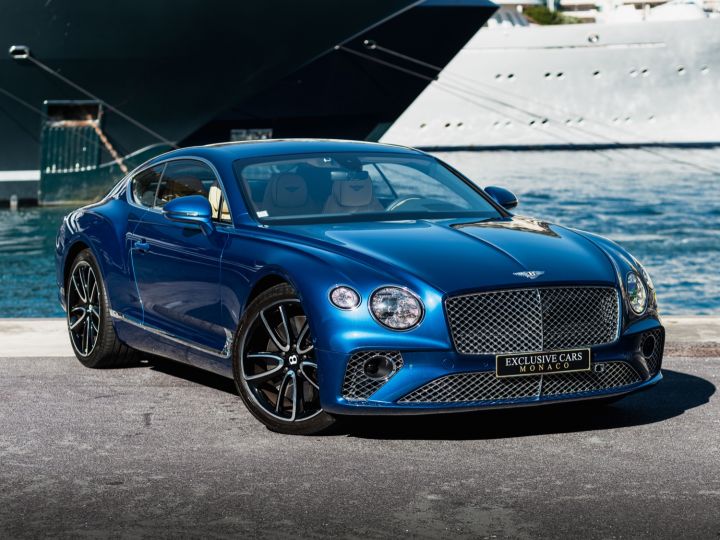 Bentley Continental GT COUPE W12 MULLINER 635 CV - MONACO Sequin Bleu Métal - 3