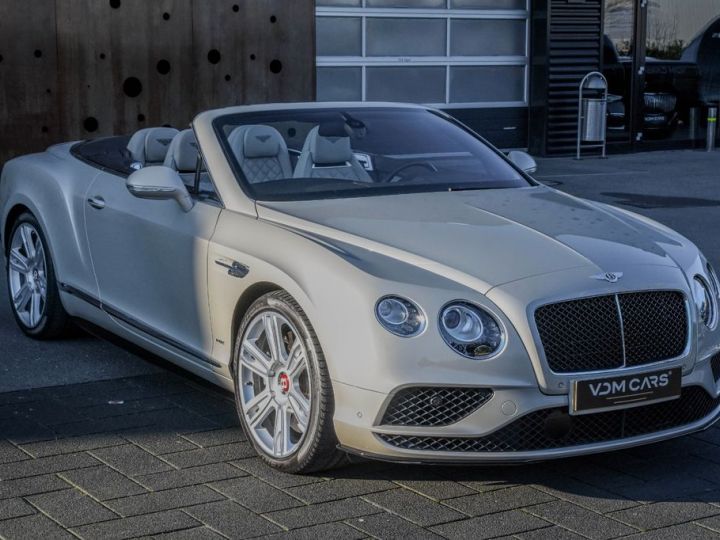 Bentley Continental GTC 4.0 V8 S 528 Ch 4WD*ACC *JA20* 1èreM* MULLINER*MASSAGE* Sièges Chauffants Massants Ventilés * Garantie 12 Mois Prémium Blanche - 4