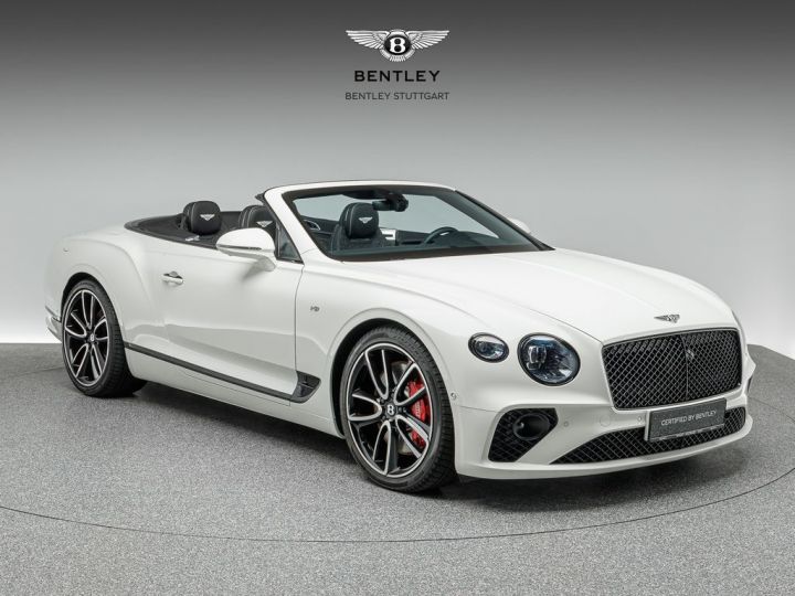 Bentley Continental GTC V8 4.0 S 549 BLACKLINE Mulliner B&O 1èreM Entretien Certified by Bentley, Blanc Glacier Sièges Massants Et Ventilés Garantie 12 Mois Prémium Blanc Glacier - 2