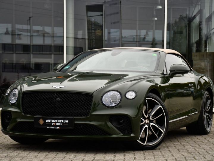 Bentley Continental GTC W12 First Edition 635ch Affichage tête haute Vision nocturne Garantie Vert foncé - 1