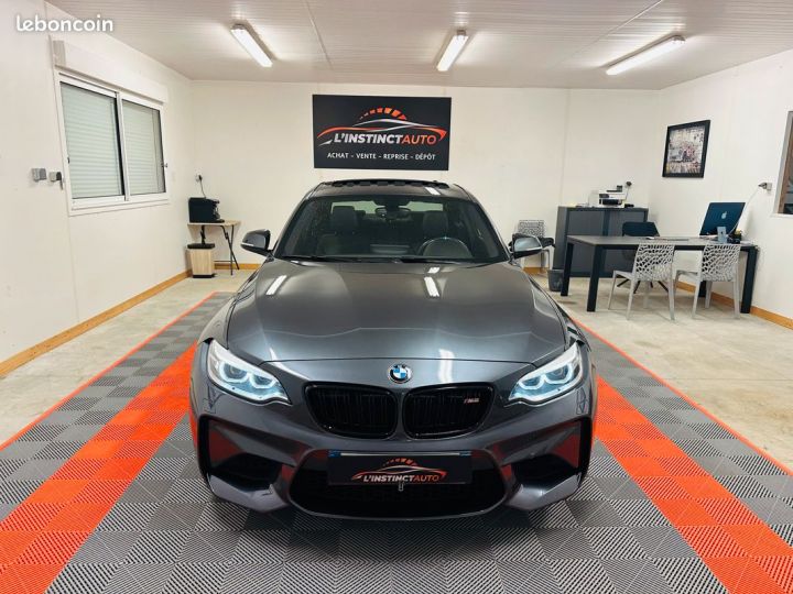 BMW M2 3.0 370 Ch DKG BVA + FRANÇAISE + Système Audio Harman Kardon + Toit Ouvrant + Sièges électriques + Entretien Full BMW Gris - 2