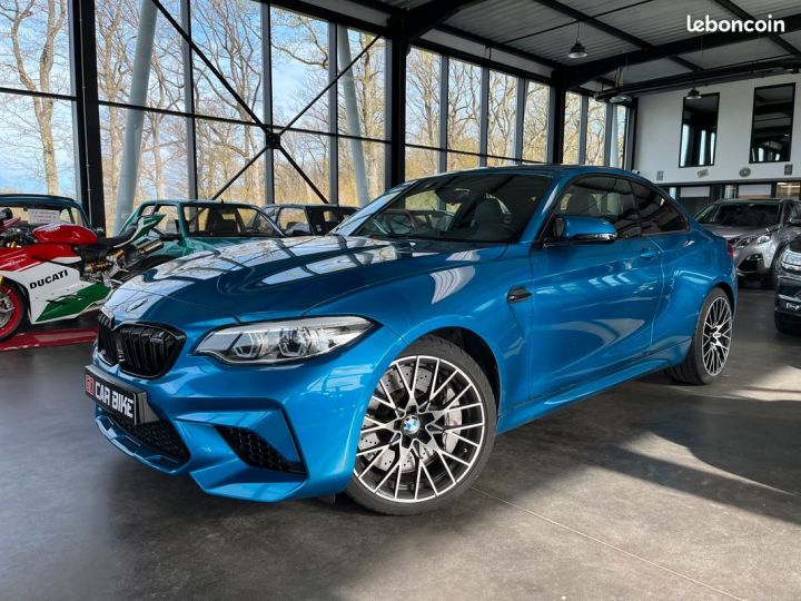 BMW M2 411ch Compétition MALUS INCLUS Suivi complet Harman Kardon Sièges Baquets Echappement sport 19P Garantie 6 ans 529-mois Occasion