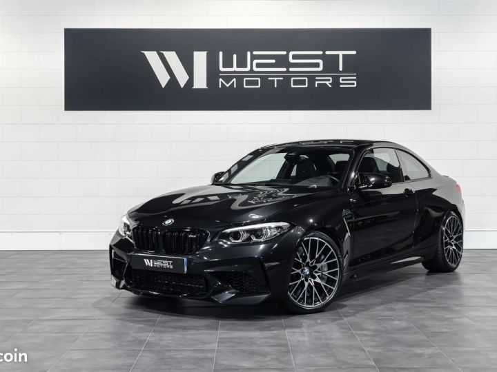 BMW M2 Compétition 3.0 410 MDKG Freins M Sport Feux LED adapt. Cam Recul Harman Kardon Carplay 555EMOIS Noir - 1