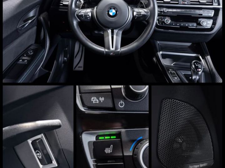 BMW M2 Compétition 3.0 410 MDKG Freins M Sport Feux LED adapt. Cam Recul Harman Kardon Carplay 555EMOIS Noir - 9