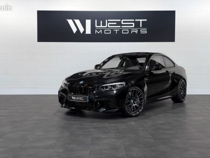 BMW M2 Compétition 3.0 410 MDKG – Immat France Toit Ouvrant Feux LED adapt. Cam Recul Harman Kardon Carplay 913EMOIS Noir - 1