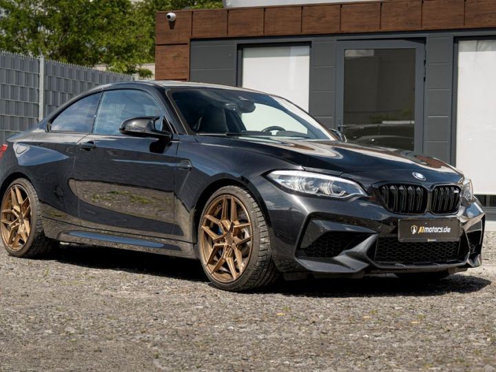 BMW M2 Compétition 411ch Sièges sport Harman kardon Caméra Drivelogic Echappement sport REMUS GARANTIE 12 MOIS NOIR - 1