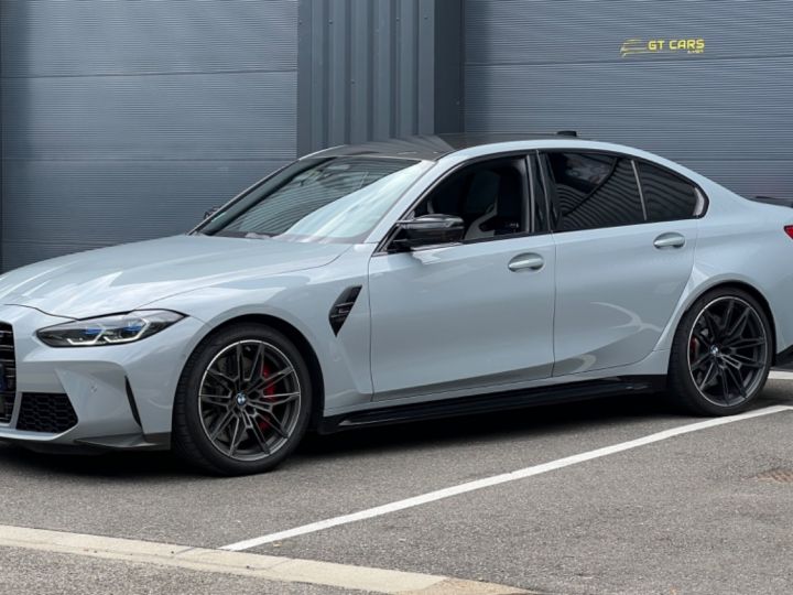 BMW M3 BMW M3 Compétition - Crédit 765 euros par Mois - échappement Miltek - Sièges baquets carbone - Malus payé Gris Brooklyn - 3