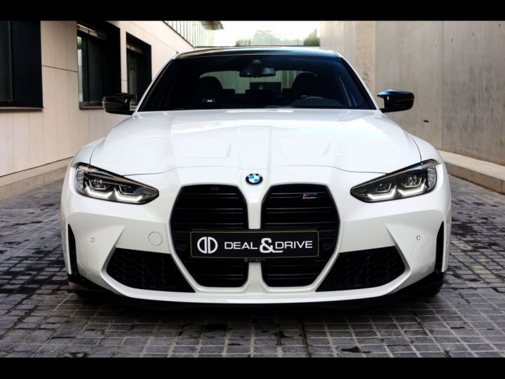 BMW M3 COMPETITION G80 XDRIVE° SHADOW° CAM° KEYLESSGO Toit Carbon Garantie 12 mois Prémium Blanche - 4