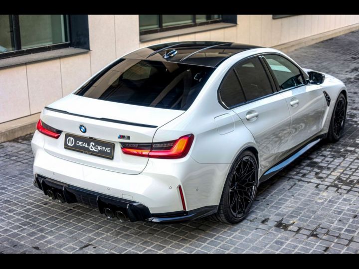 BMW M3 COMPETITION G80 XDRIVE° SHADOW° CAM° KEYLESSGO Toit Carbon Garantie 12 mois Prémium Blanche - 6