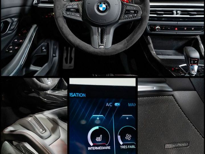 BMW M3 CS G80 550 MDKG – 1°Main Française Frein Céramique Carbone Harman Kardon PPF 1581EMOIS Noir - 9