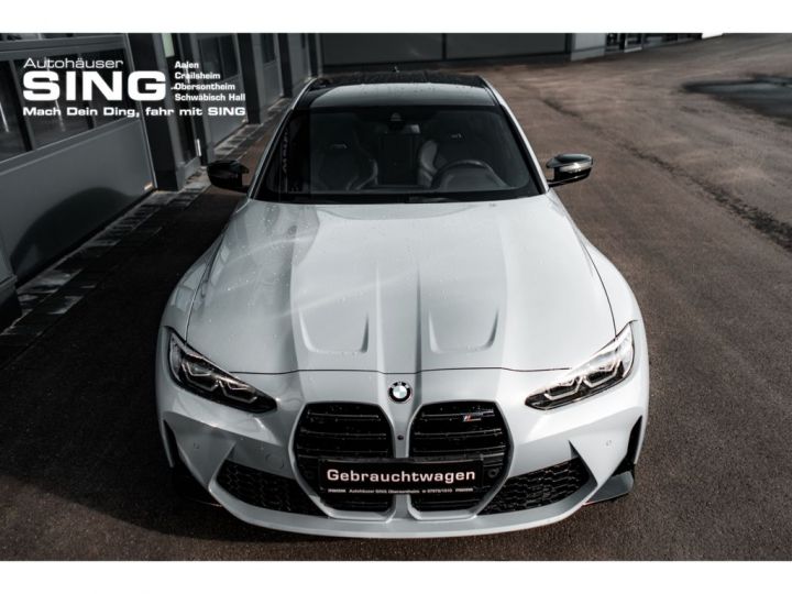 BMW M3 G80 Competition 510 *Carbon*Park-Assist-Pak. Plus*H/Kardon 1èreM 360° Garantie 12 mois Prémium Grise - 3