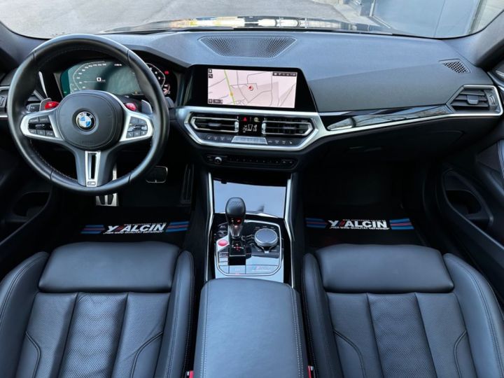 BMW M4 6L 3.0 L Bi-turbo Competition 510 Full Black HeadUP*H&K*Carbon*LED*Caméra Garantie 09/2024 Reconductible Noire - 9