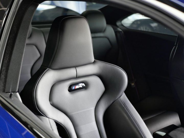 BMW M4 DKG7 Pack Compétition - V/Max 280 Km/h - Pack Carbone Extérieur Et Intérieur - Volant M Perf. Alcantara/Carbone, HiFi Harman-Kardon - Gar. Premium 12  Bleu San Marino - 13
