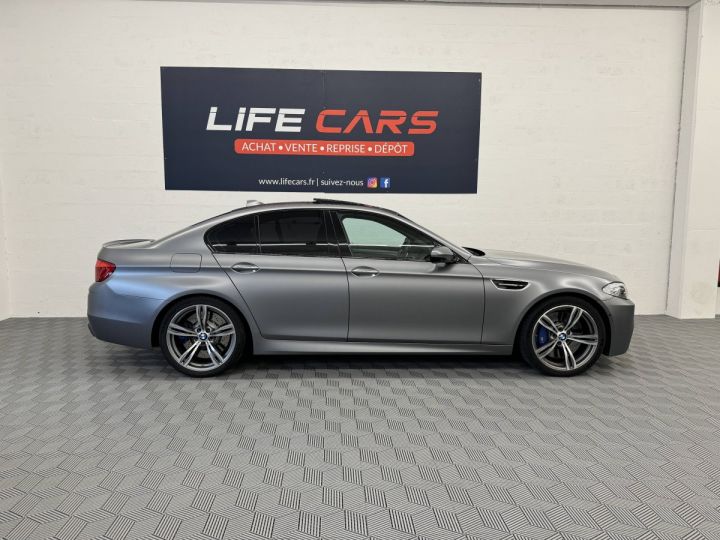 BMW M5 F10 560ch Frozen Grey 2014 2ème main entretien complet française kilométrage garantie GRIS - 6