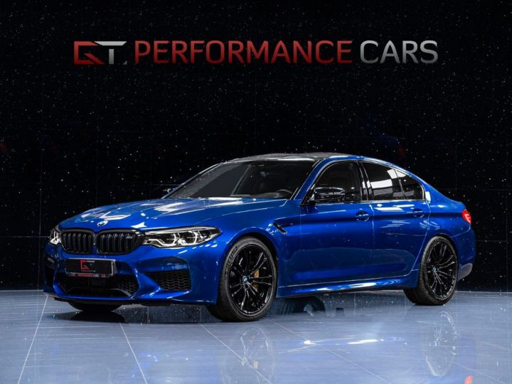 BMW M5 V8 4.4 L 625 Compétition F90 X-DriveTOIT CARBON HKardon Céramic Garantie 12 Mois Prémium Bleu - 1